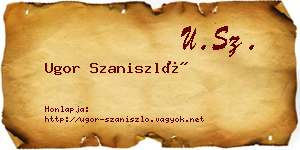 Ugor Szaniszló névjegykártya
